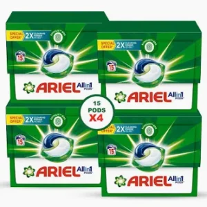 Ariel All in One Regular Laundry Pods, 15 Pieces