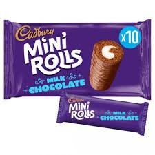 Cadbury Milk Chocolate Mini Rolls, 5x26g