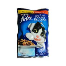 Felix Chicken and Beef In Jelly Adult Cat Food Pouch, 85g
