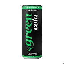 Green Cola Carbonated Soft Drink Can, 6x330ml