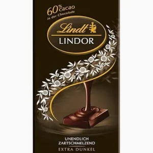 Lindt Lindor 60% Dark Chocolate Tablet, 100g