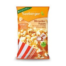 Seeberger Microwave Caramel Popcorn, 90 G