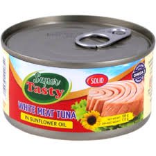 Super Tasty White Meat Tuna in Sunflower Oil, 185g