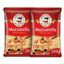 The Three Cows Mozzarella Shredded Cheese, 2x200g